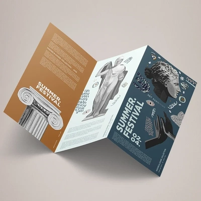  Unlaminated Folded Leaflet - 1